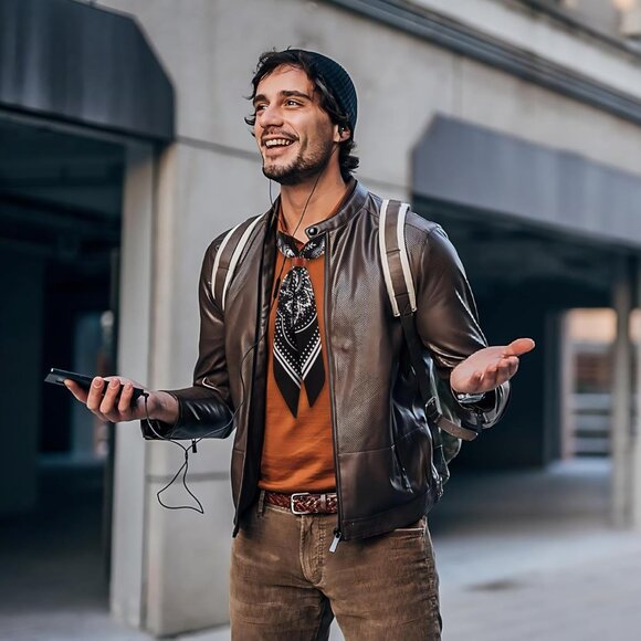 ⚡Men B-Black Necktie 27.5 Inches Cowboy Scarves Pocket Square Silk Bandanas - Picture 4 of 8